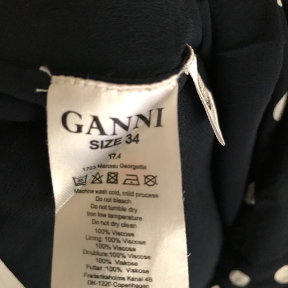 GANNI Polka Dot Mini Dress - Picture 5 of 8
